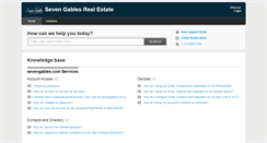 Desktop Screenshot of helpdesk.sevengables.com