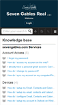 Mobile Screenshot of helpdesk.sevengables.com